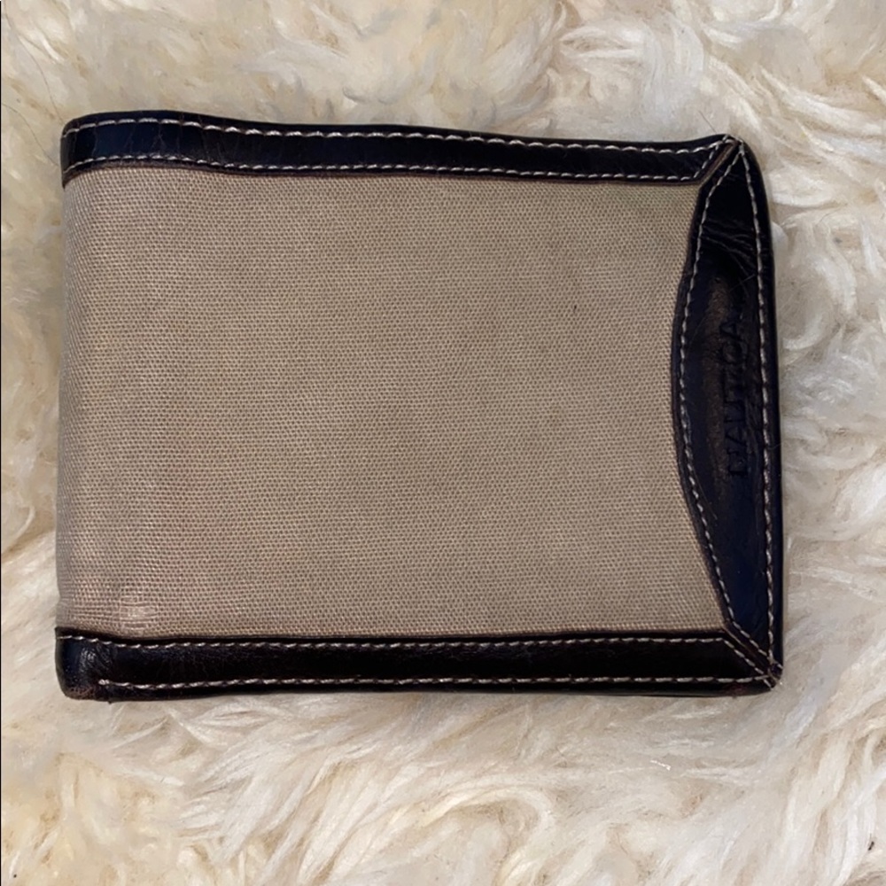 Nautica canvas wallet